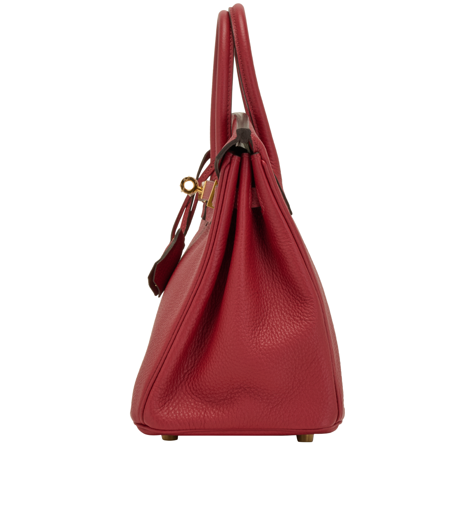 Birkin 25 In Togo Rouge Grenat, &pound;16,000, Handbags, Burgundy, Leather, Bottom view